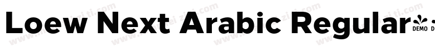 Loew Next Arabic Regular字体转换
